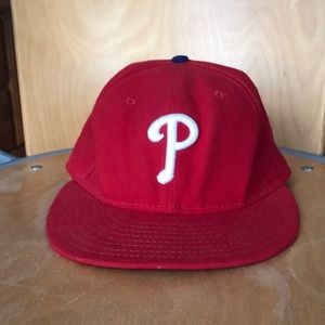 Flat brim Phillies hat